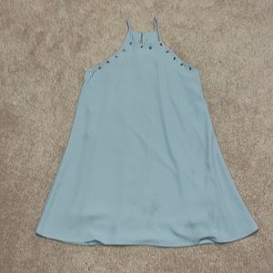 Papaya: Pale green dress